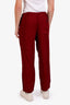 Dries Van Noten Red Straight Leg Pants Size 48 Mens