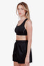 Balenciaga Black Logo Sports Bra Size L