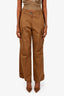 Sandro Brown Cotton Cargo Pants Size 36