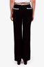 Pre-loved Chanel™ 2021 Black Tweed Crochet Trim Pants Size 36