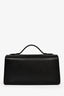 Savette Black Leather Symmetry Pochette Top Handle