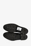 Christian Dior Black Patent Leather Crystal Detail Combat Boots Size 41