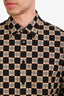 Burberry Black/House Check Cotton Button Down Short Sleeve Shirt Size M Men's