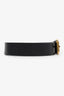 Gucci Black Leather Bee Accent Belt Size 95 38