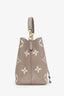 Louis Vuitton Dove/Creme Monogram Giant Empreinte Leather NeoNoe MM Bag