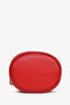 Gucci Red Calfskin Matelasse Mini GG Marmont Bucket Bag