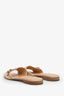 Louis Vuitton Rose Peach Damierlicious Neo Revival Flat Mule Sandals Size 37