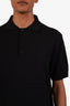 Louis Vuitton Black Cashmere Logo Polo Shirt Size L Mens