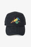Hermès Dark Blue 'Rodeo Applique' Denim Baseball Cap