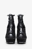 Saint Laurent Black Suede Platform Gladiator Platform Sandals Size 39.5