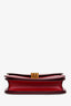 Celine Red Leather Medium Box Bag
