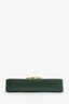Celine Green Shiny Calfskin Triomphe Claude Shoulder Bag