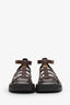 Celine Brown Leather Clea Triomphe Gladiator Flat Sandals Size 39