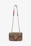 Gucci GG Marmont Canvas Red Leather Small Crossbody Bag
