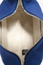 Hermès Marine Blue Canvas Small Bride-A-Brac Case