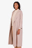 'S Max Mara Beige Virgin Wool Draped Coat Size 0