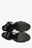 Saint Laurent Black Leather Tribute Platform Heels Size 38.5