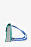 Hermès Blue Canvas and Leather Toile Printed 'Jeux Dans La Jungle' Backpack