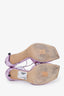 Jimmy Choo Purple Patent Open Toe Strappy Heels Size 41