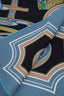 Hermès Blue/Brown Silk Carré 70 Soie Vintage Les Roues De Phaeton Scarf
