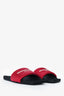 Alexander Wang Black/Red Logo Slides Size 38