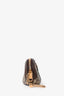 Gucci Brown/Beige GG Supreme Dome Key Pouch