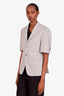 Thom Browne Light Grey Wool SS Blazer Size 0