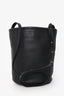 Mansur Gavriel Black Leather Logo Bucket Bag