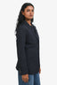 Armani Collezioni Navy Blue Wool Triple Breasted Blazer Size 4