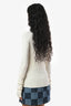 Bottega Veneta 2019 Cream Ribbed Knit Long Sleeve Turtleneck Top Size 42