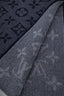 Louis Vuitton Navy Wool Monogram Scarf
