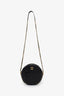 Pre-loved Chanel™ 2018 Black Chevron Leather Round As Earth Crossbody Bag