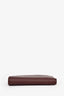 Prada Burgundy Saffiano Leather Logo Bi-Fold Wallet