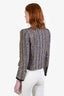 Veronica Beard Blue Trim Multicolour Cotton Blend Tweed Jacket Size 4