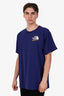 Gucci x North Face Blue Cotton Graphic Print T-Shirt Size L Mens