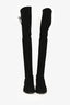 Stuart Weitzman Black Suede Lowland Over the Knee Boots Size 36.5