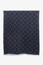 Louis Vuitton Navy Wool Monogram Scarf