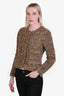 Pre-loved Chanel™ 2003A Multi-Coloured Tweed Buttoned Jacket Size 40