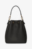 Louis Vuitton Black Lockme Bucket Bag with Top Handle and Crossbody Strap