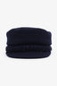 Pre-loved Chanel™ Navy Wool Newsboy Hat