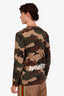Chemise à manches longues Off-White à motif camouflage avec logo, taille M pour homme