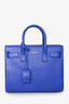 Saint Laurent Electric Blue Smooth Leather Nano Sac de Jour