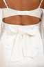 For Love & Lemons White Sheer Sleeve Mini Dress Size S