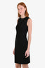 Theory Black Textured Fitted Sleeveless Shift Dress Size 4