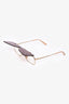 Gucci Pink GG0363S Flip Up Rectangular Sunglasses
