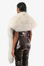 Unbranded White Fox Fur Shawl