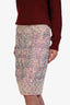 Pre-loved Chanel™ 2013 Short Sleeve Runway Pink/Multi Tweed Fantasy Skirt Size 42