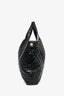 Saint Laurent Black Leather Quilted ICARE Oversized Bag with Pouch