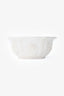 Christian Dior White Porcelain Embossed Floral Cereal Bowls Set X2
