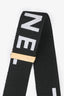 Pre-loved Chanel™ Black Logo Suspenders GHW